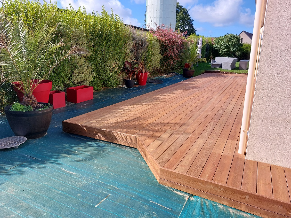 Terrasse en pin 1er choix traité Classe 4 LD Concept Bois